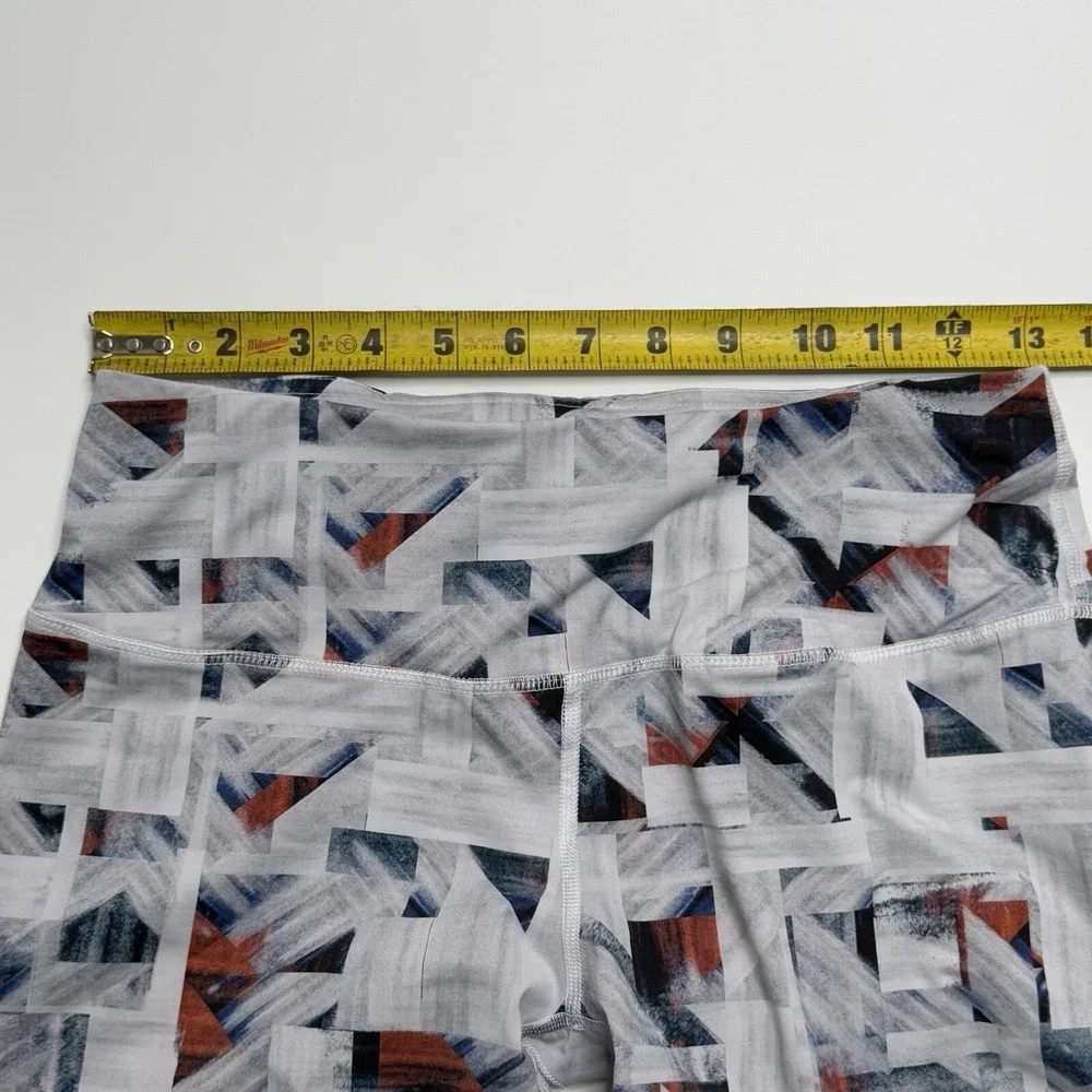 VARLEY Hayworth 7/8 Leggings in Multi-Print Womens Size Medium M Light Geometric